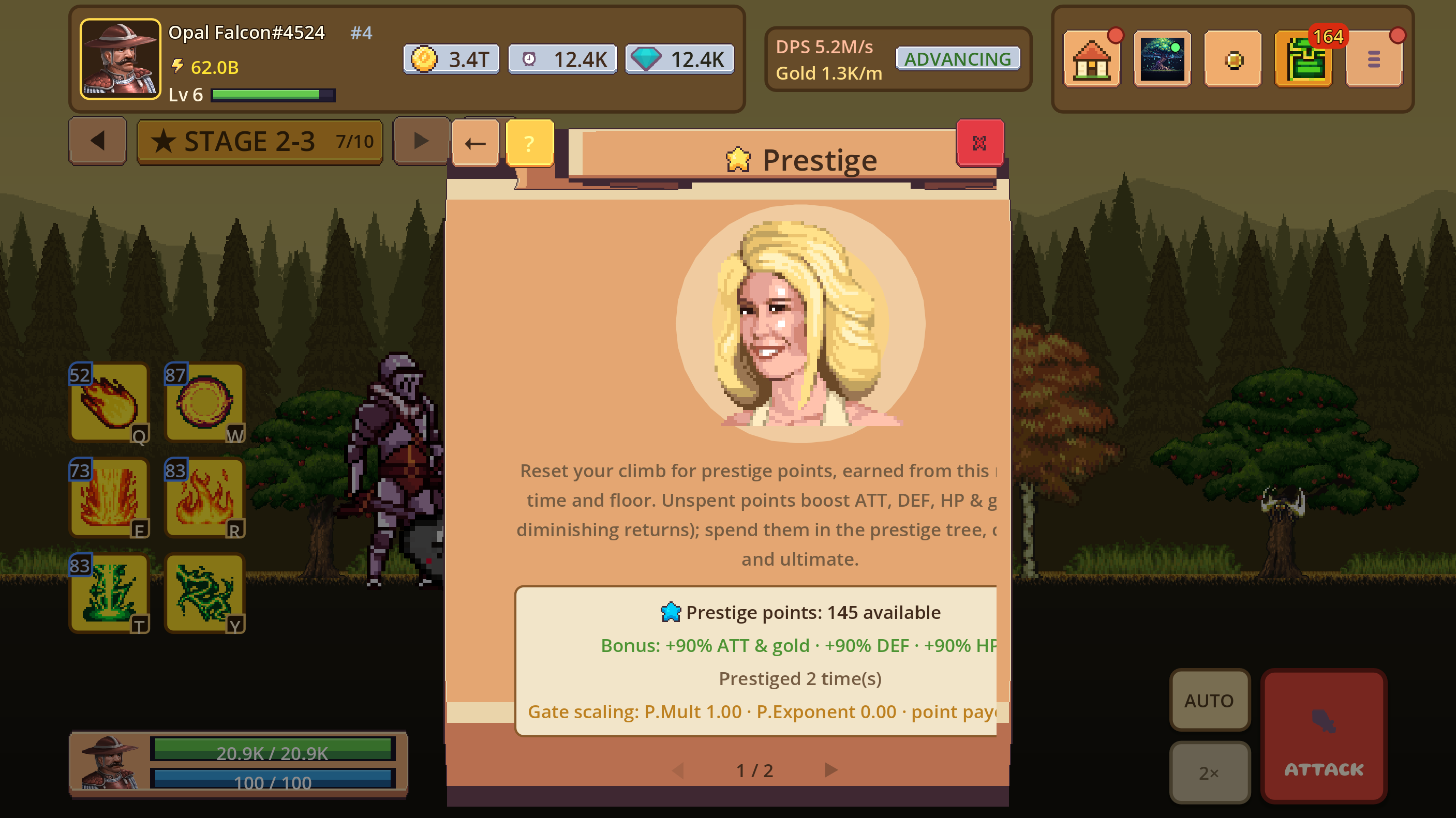 Prestige preview explaining the reset and permanent rewards before confirmation